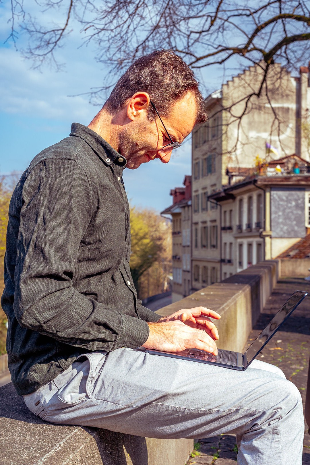 Tobias Michael Kurz bei der Arbeit
